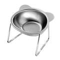 Stainless Steel Raised Cat Bowl 15° Elevated