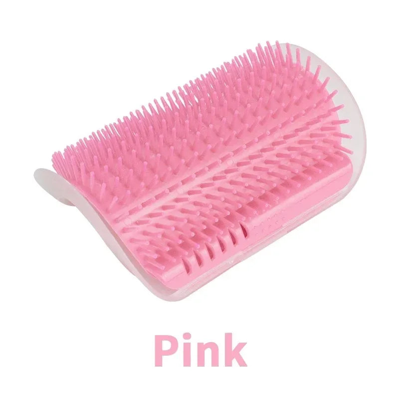 Cat Corner Wall Self-Grooming Brush – Scratch & Massage Scraper