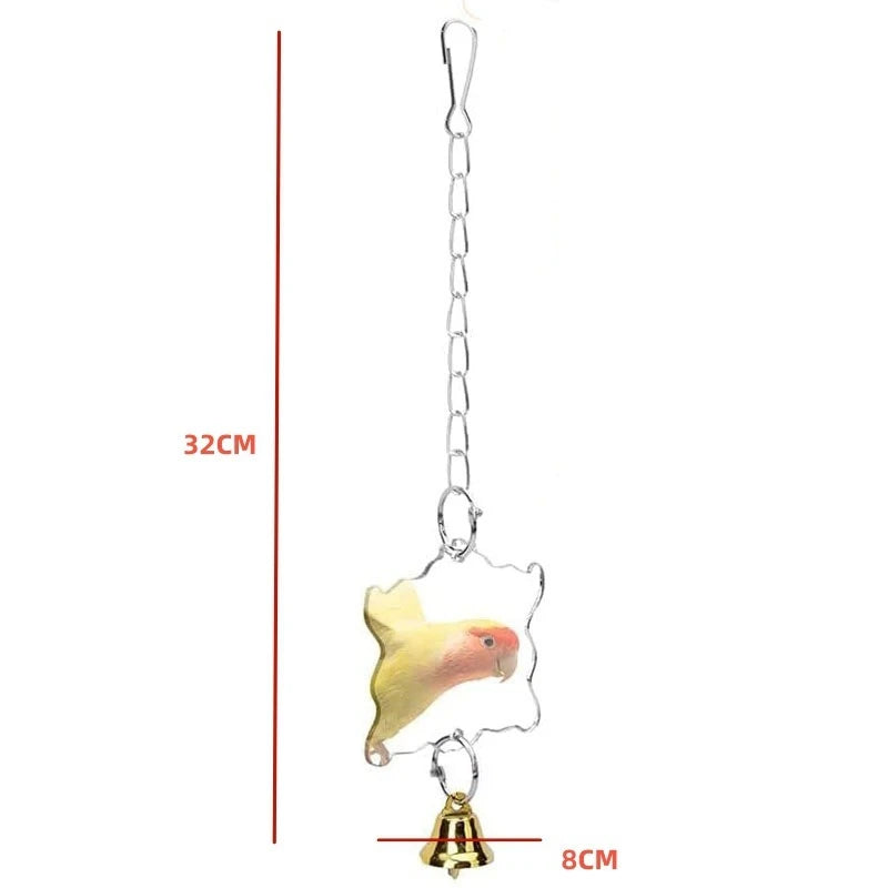 Bird and Parrot Toys Swing Mirror & Accessories