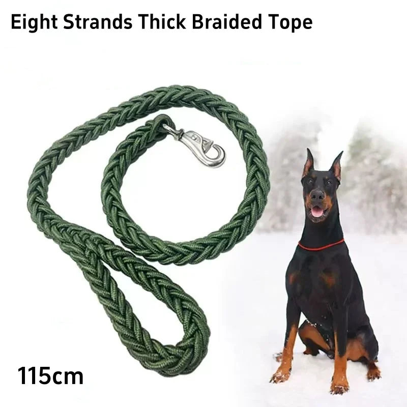 Heavy-Duty Braided Nylon Dog Leash