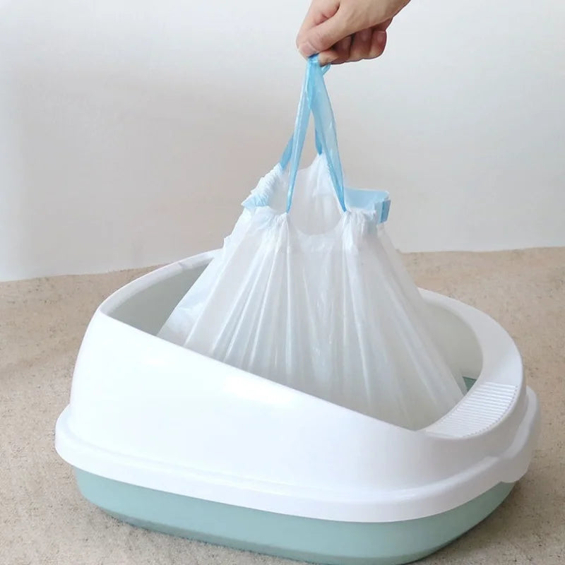 Cat Litter Box Liner Bags with Drawstring