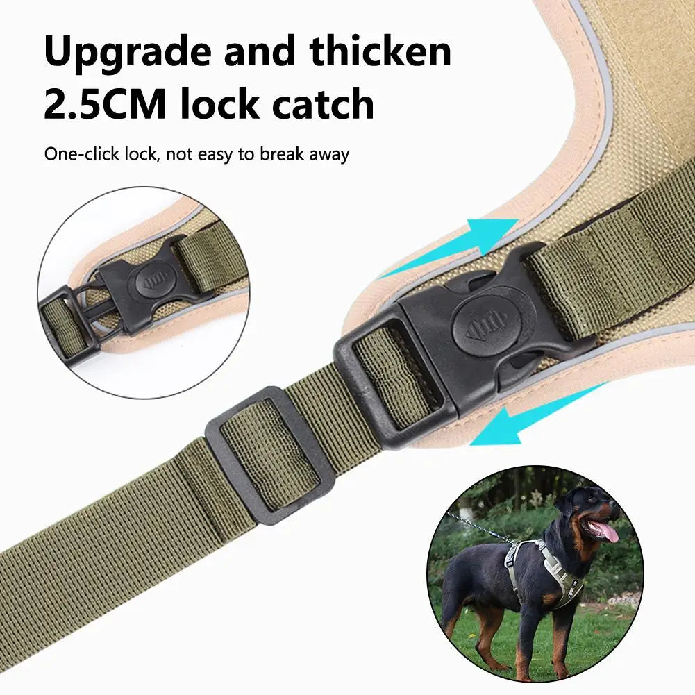 Reflective Army Dog Harness