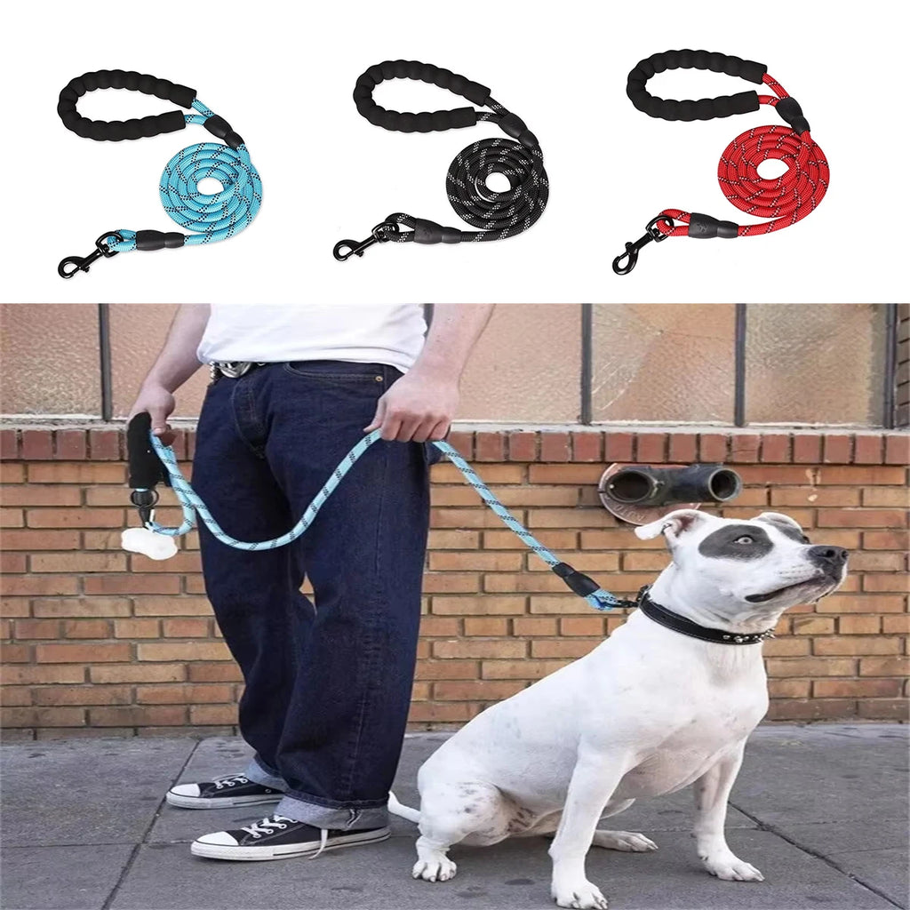 Reflective Dog Leash with Padded Handle