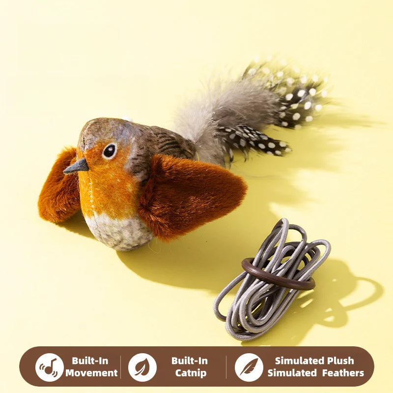 Interactive Cat Toy with Realistic Bird Sound