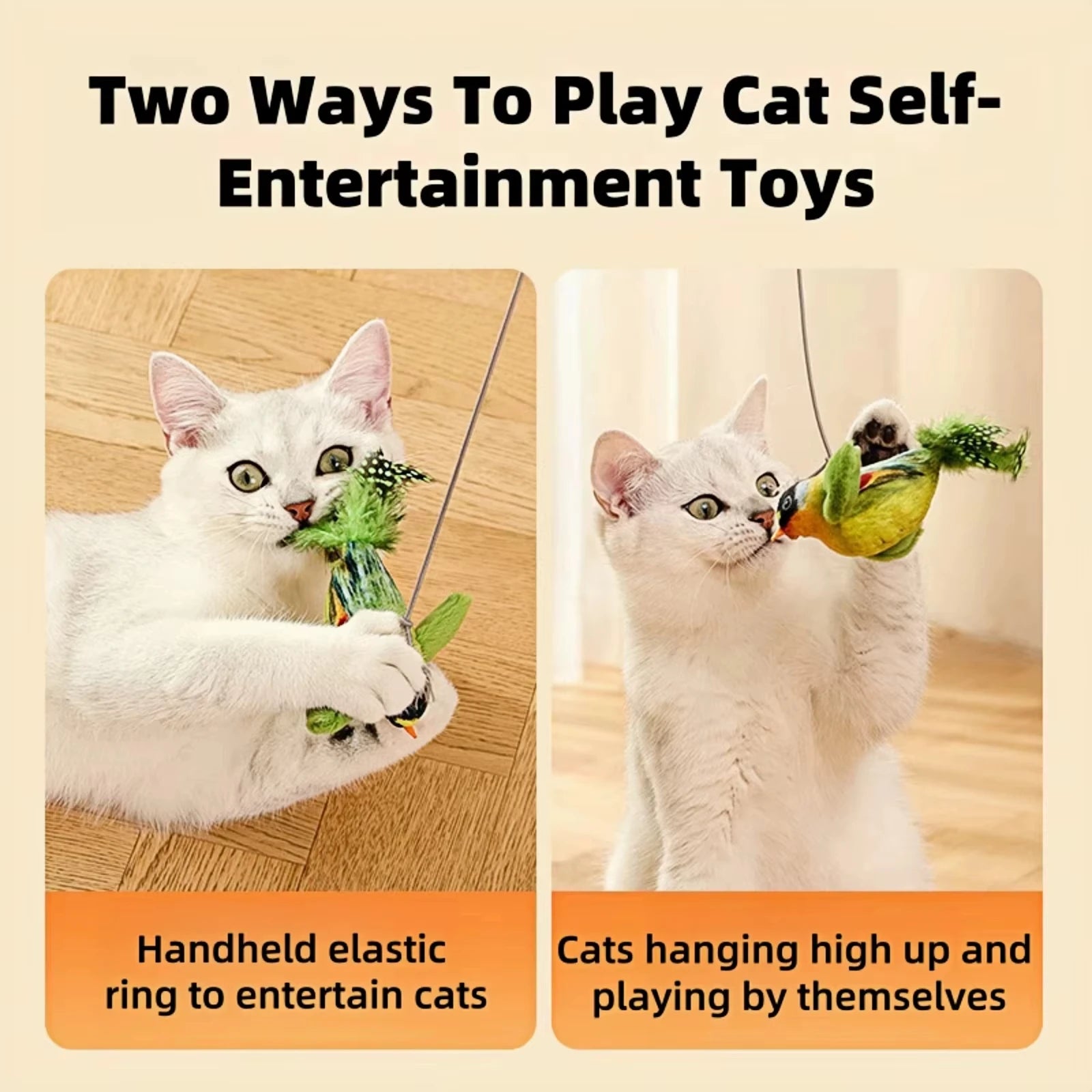 Interactive Cat Toy with Realistic Bird Sound