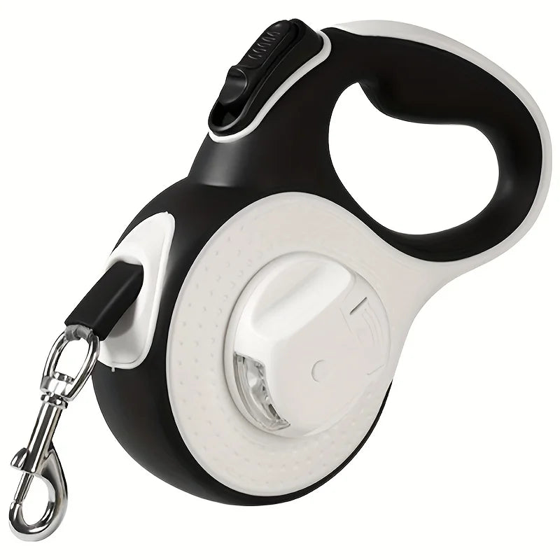 Retractable Dog Leash with LED Lights — 360° Swivel