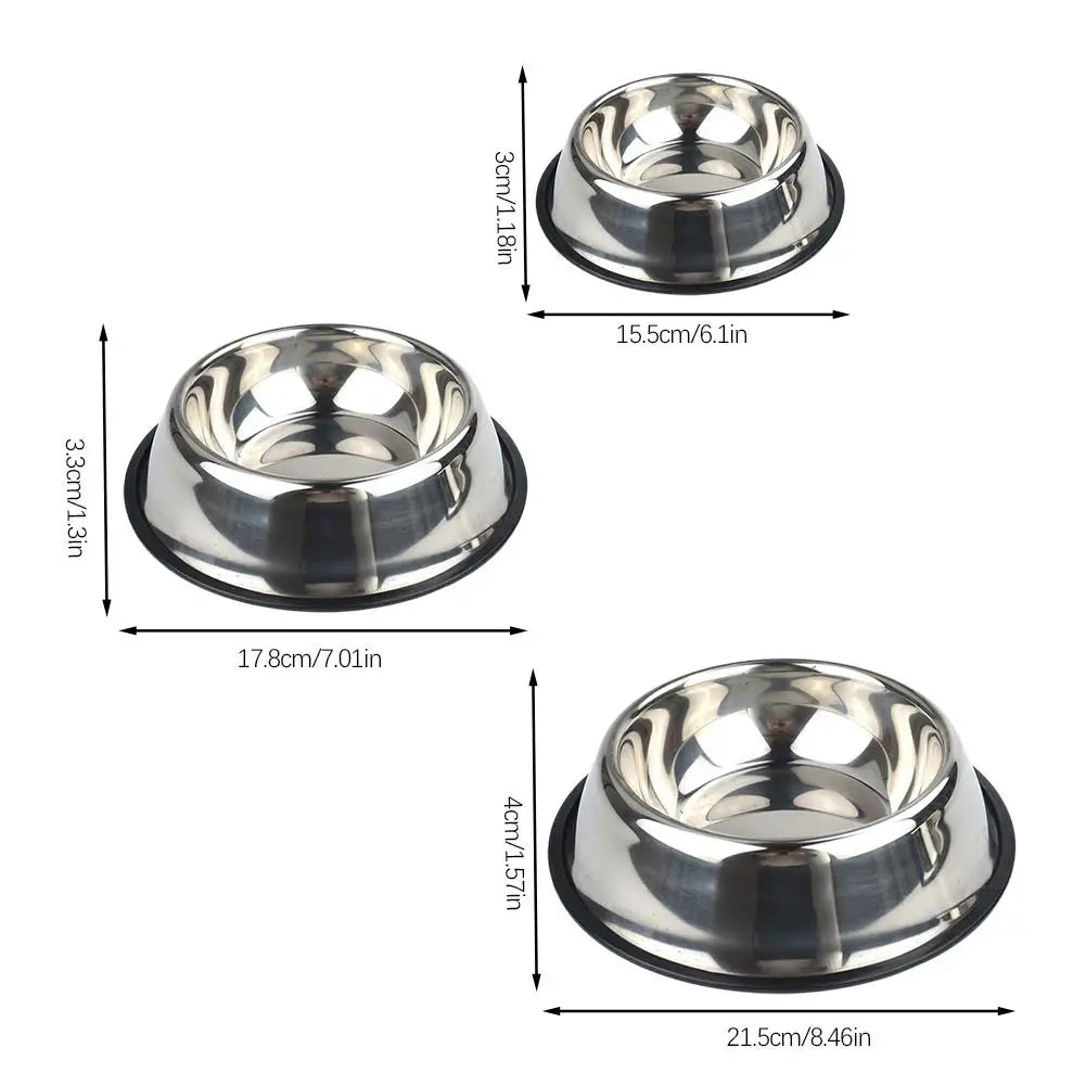 Large Capacity Stainless Steel Cat Bowl