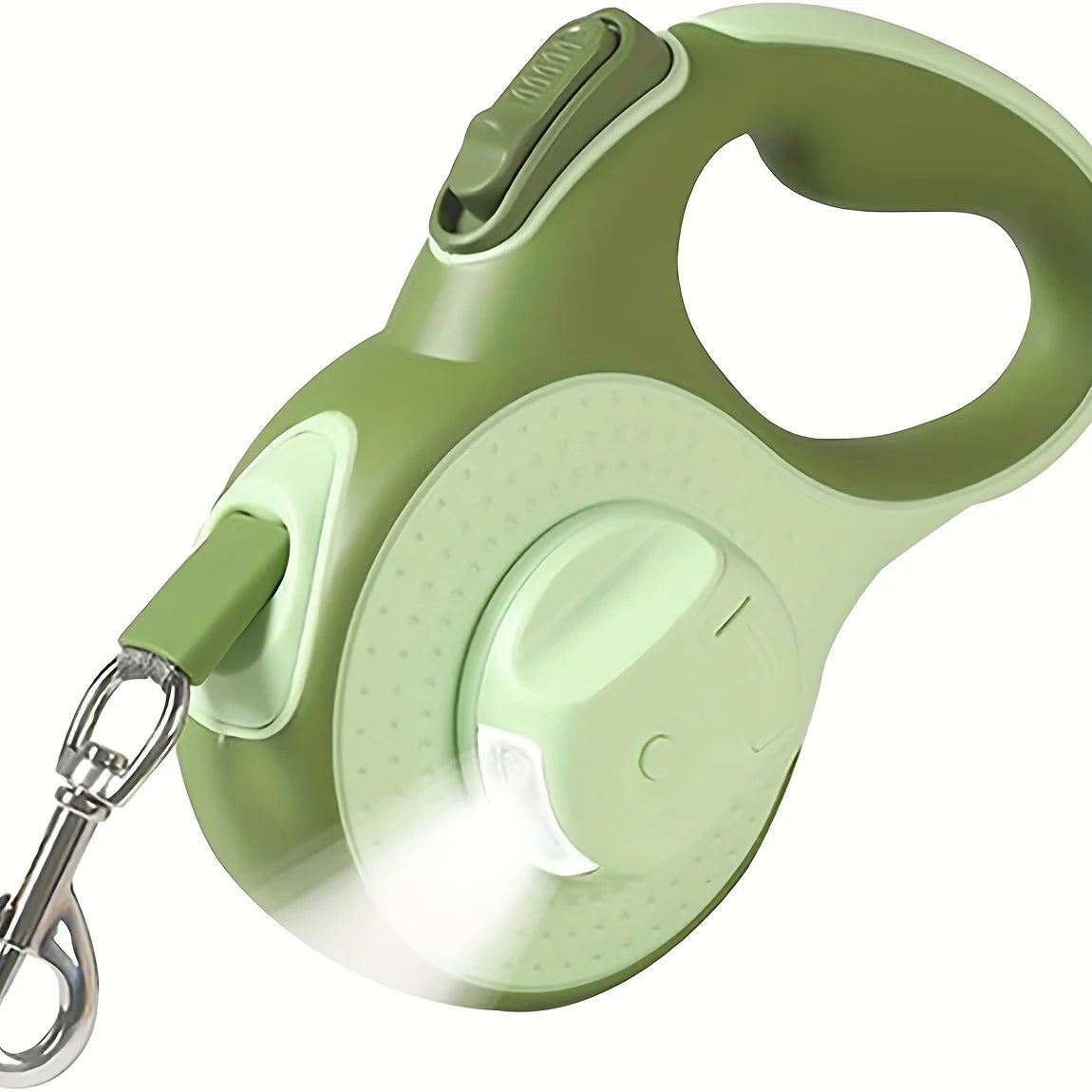 Retractable Dog Leash with LED Lights — 360° Swivel