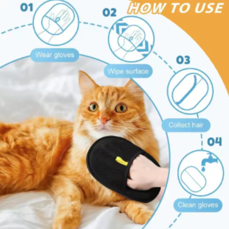Pet Grooming Gloves – Hair Remover