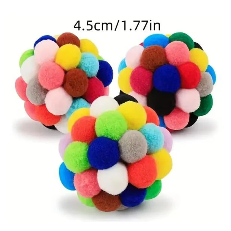Cat Plush Bouncy Bell Ball Toy