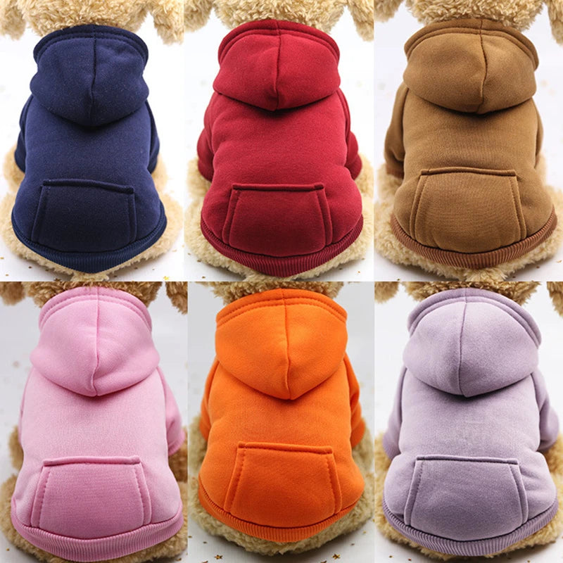 Warm Cat Hoodie Coat – Autumn & Winter Pet Clothing for Cats & Small Dogs