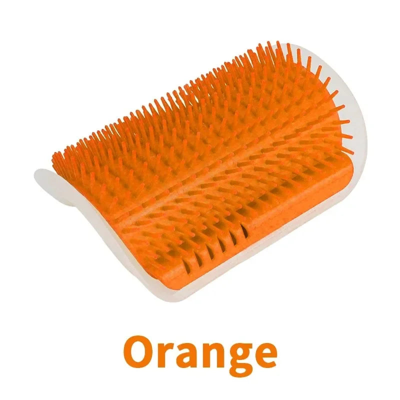 Cat Corner Wall Self-Grooming Brush – Scratch & Massage Scraper