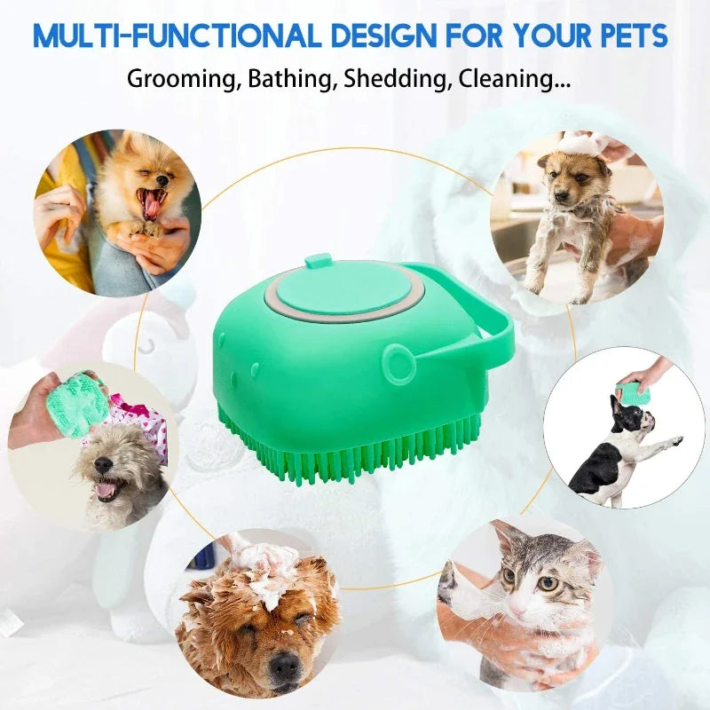 Pet Dog & Cat Shampoo Brush