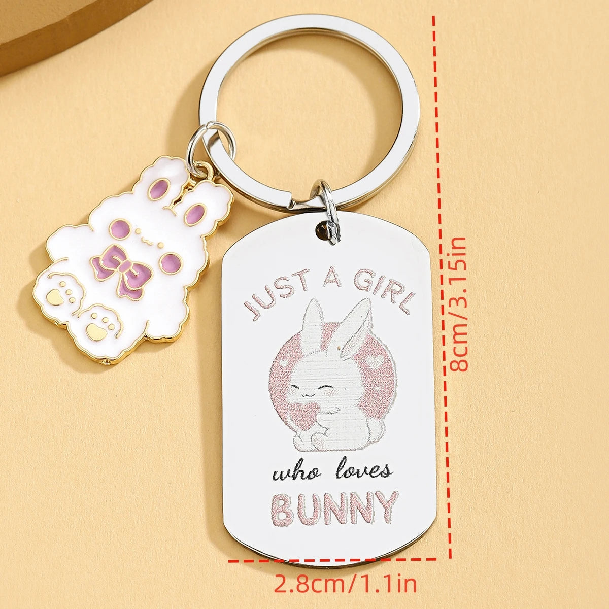 Cute Rabbit Keychain