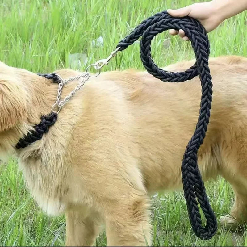 Heavy-Duty Braided Nylon Dog Leash