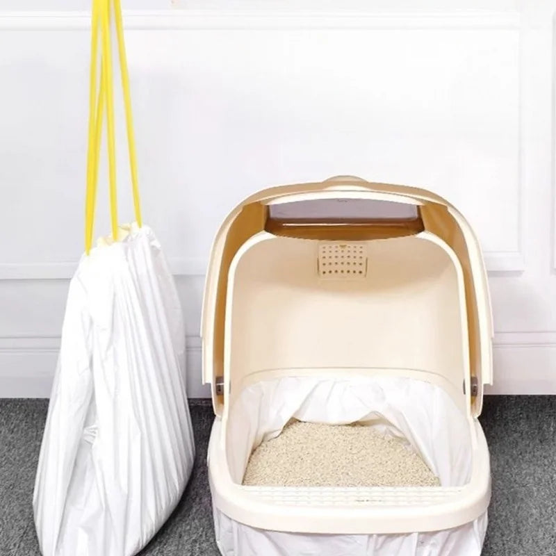 Cat Litter Box Liner Bags with Drawstring