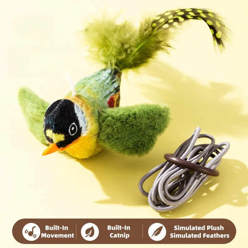 Interactive Cat Toy with Realistic Bird Sound