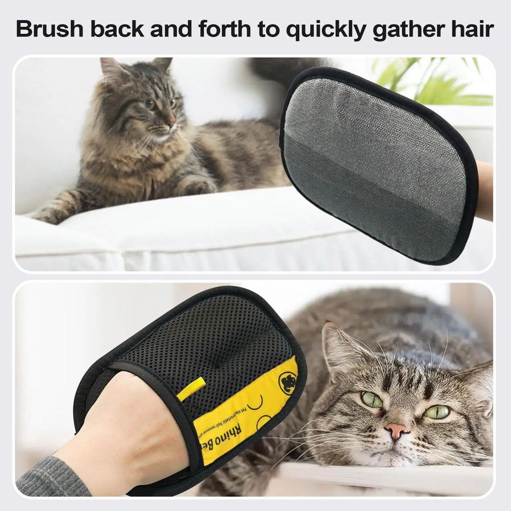 Pet Hair Removal Grooming Gloves