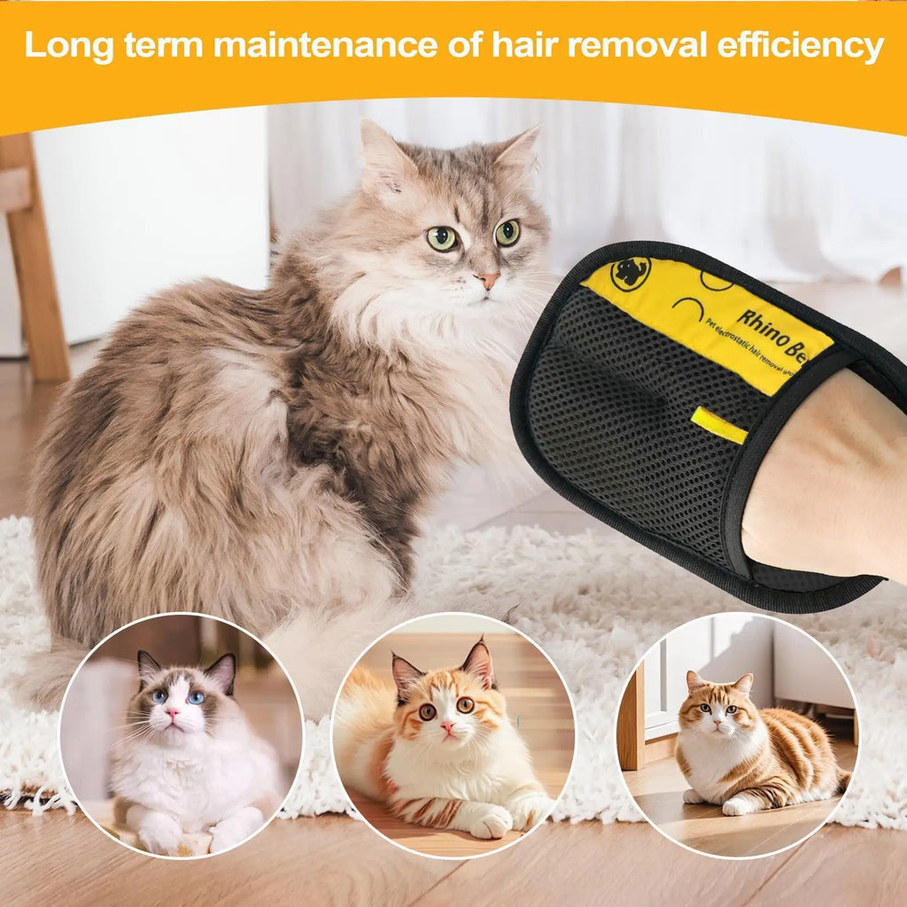 Pet Hair Removal Grooming Gloves